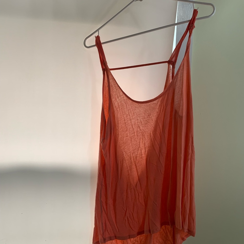 Free People Orange Tank Top